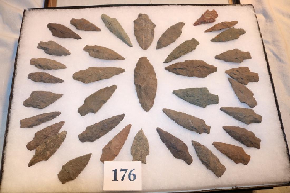 Frame with 35 Flint Points (1 of 4)