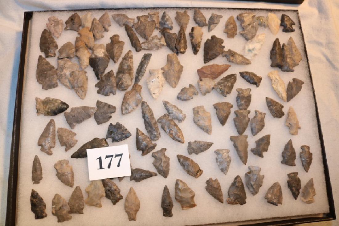 Frame with 89 Flint Points (1 of 4)