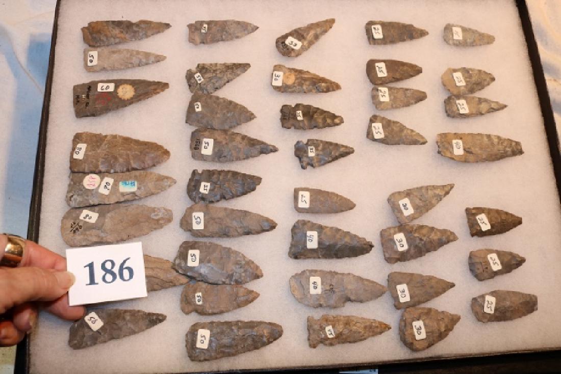 Frame with 40 Flint Points (1 of 5)