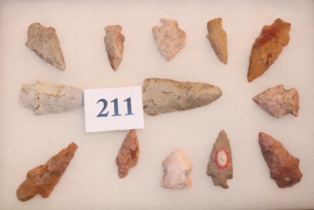 Frame with 13 Flint Points (1 of 3)