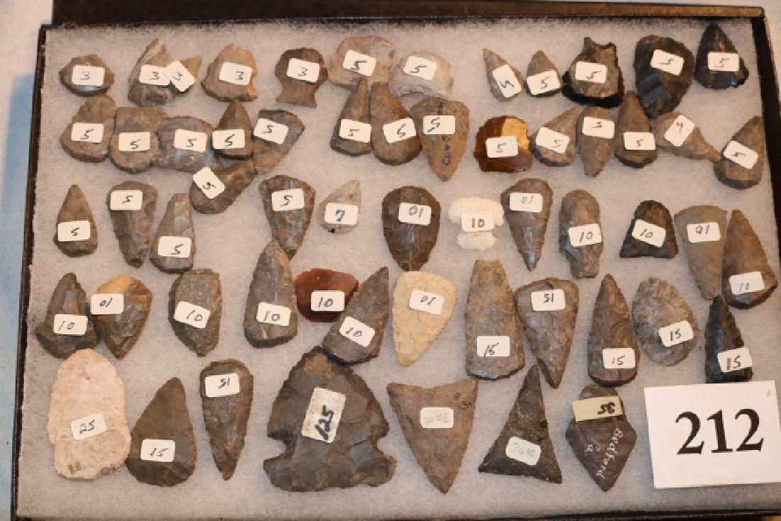 Frame with 45 Flint Points (1 of 3)