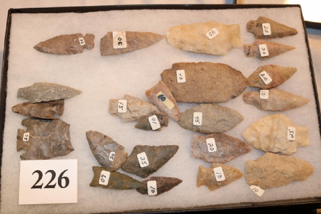 Frame with 23 Flint Points (1 of 3)