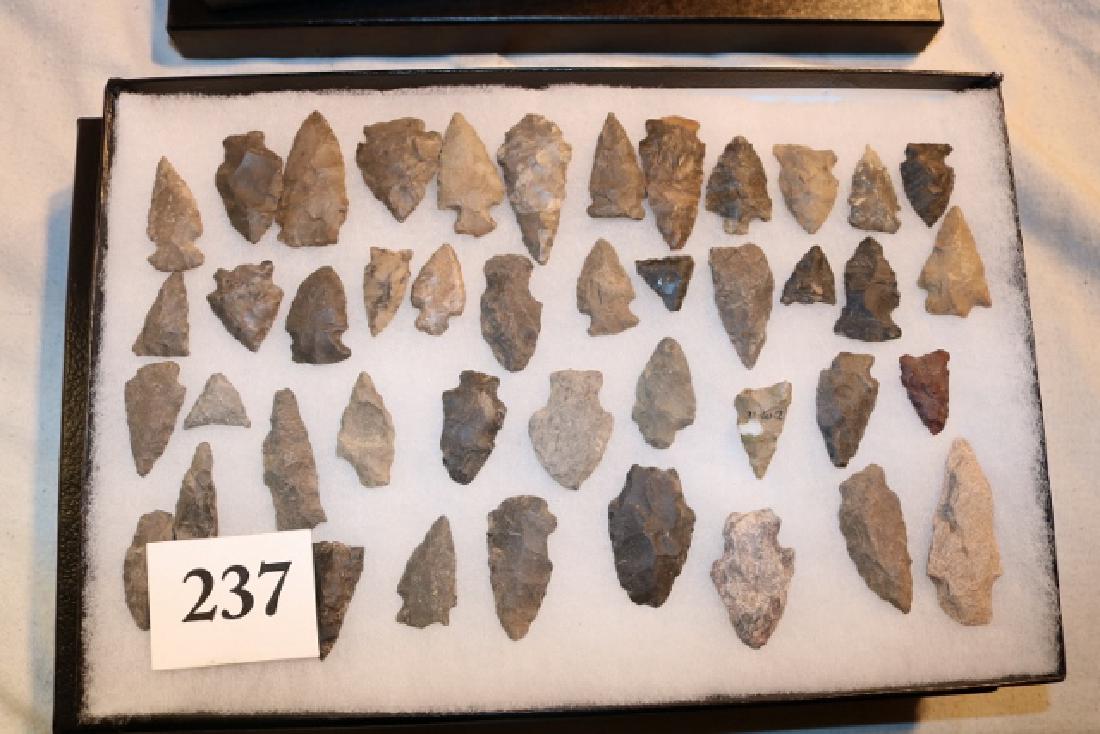 Frame with 44 Flint Points (1 of 3)