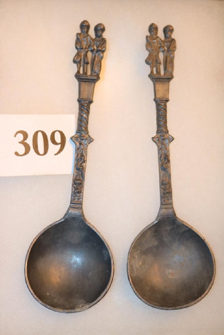 2 Pewter German Wedding Spoons (1 of 2)