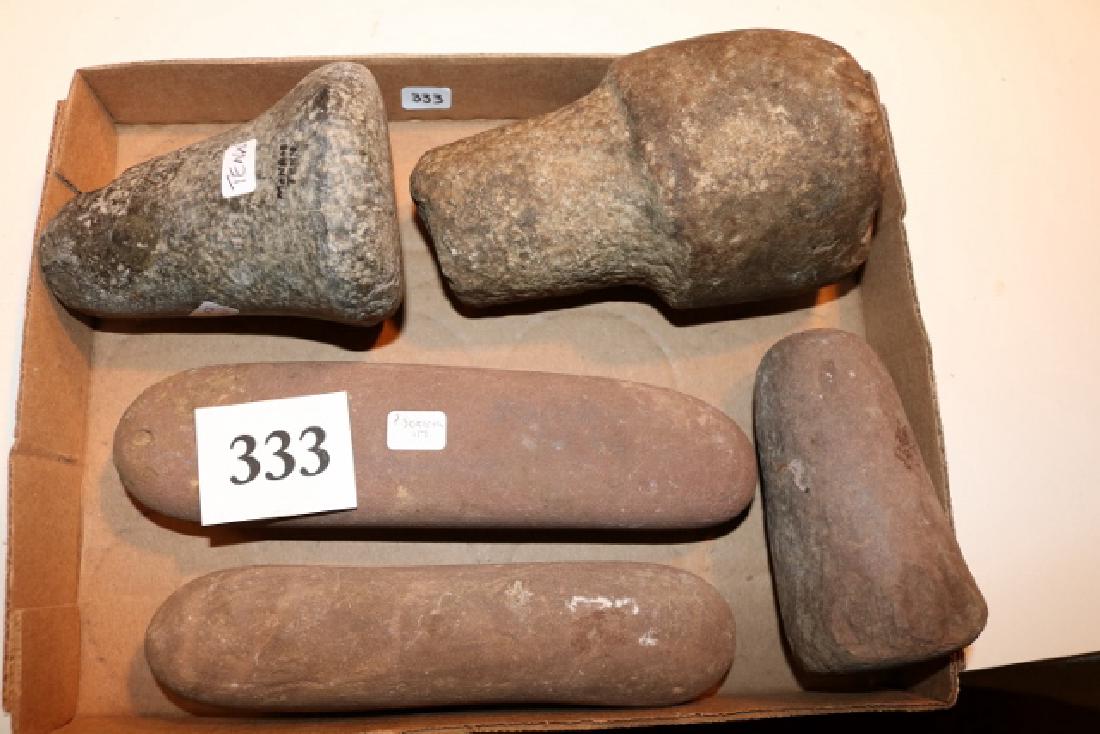 6 Assorted Stone Pestles (1 of 1)