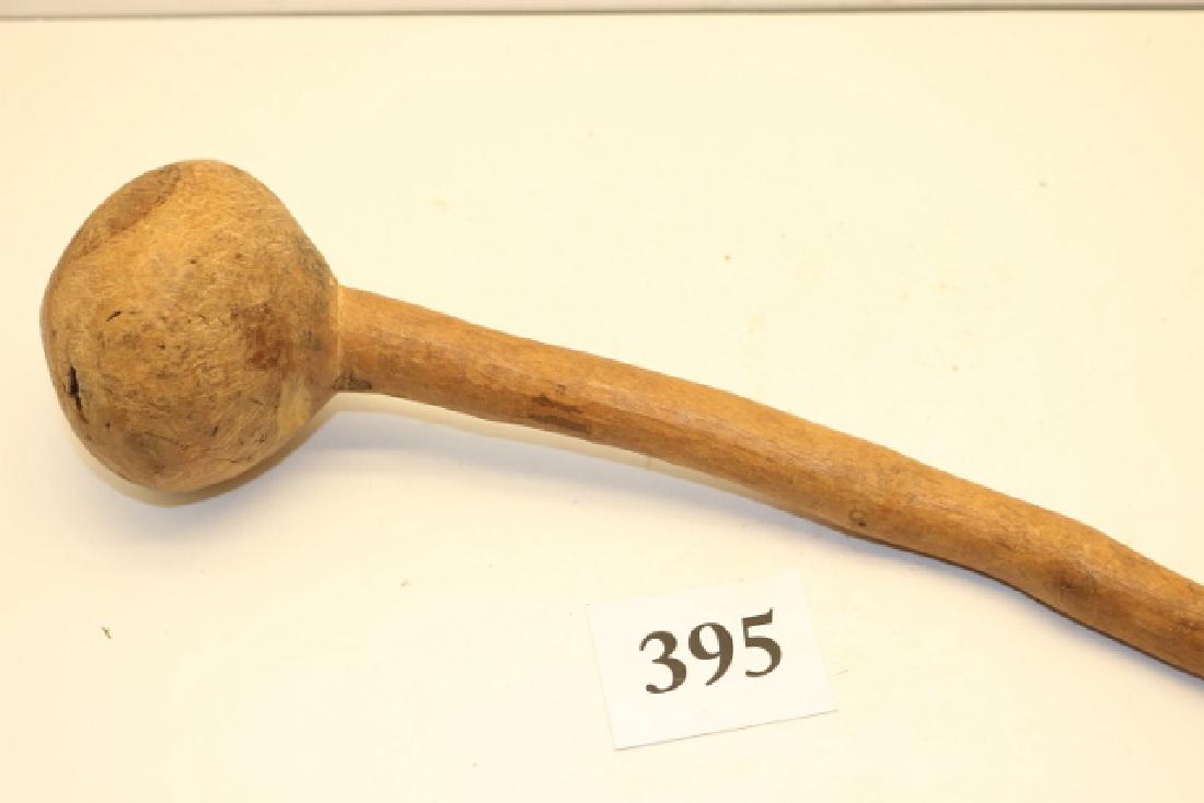 18" Carved Wood Ball Club (1 of 1)