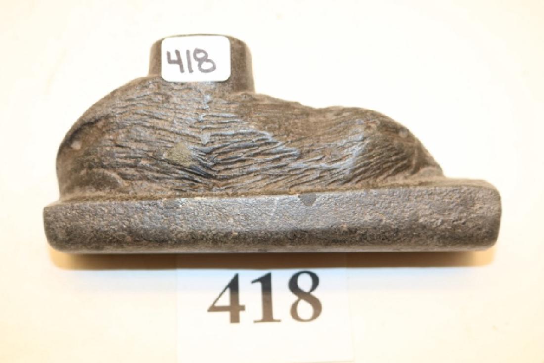 Steatite Bird Effigy Pipe: 5" x 21/4" Steatite Bird Effigy Pipe – age uncertain