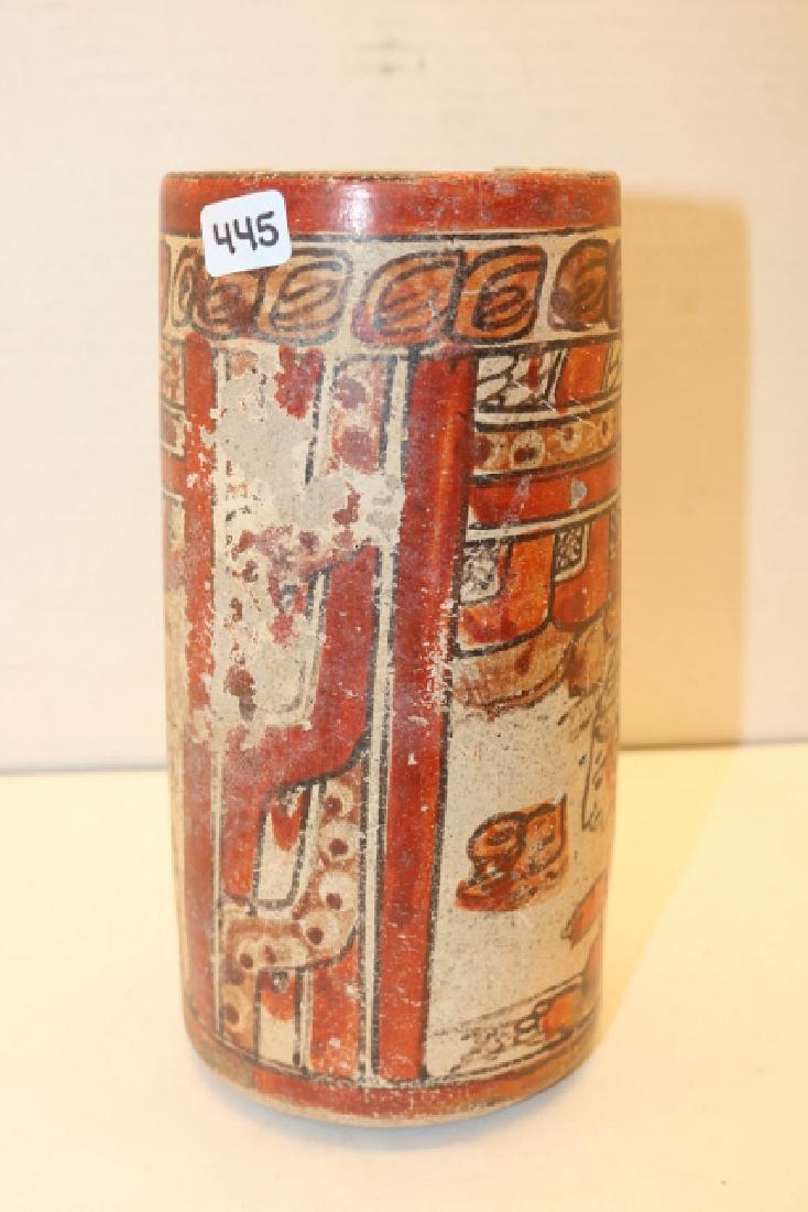 Polychrome Mayan Cylinder Jar (1 of 2)