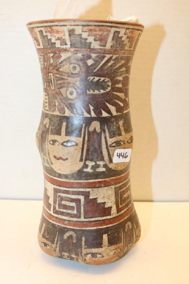 Polychrome Painted Cylinder Jar (1 of 2)