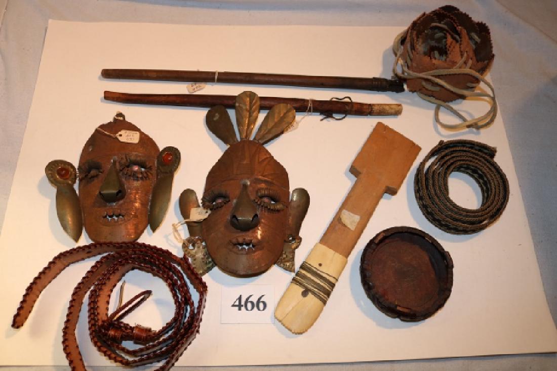 Box Lot 2 Leather Belts, Horse hair Belt (1 of 2)