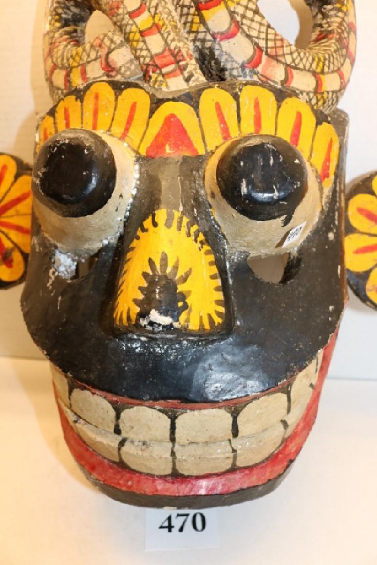 Polychrome Painted Dance Mask (1 of 1)
