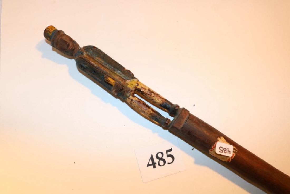 Folk Art Man Figure Walking Cane (1 of 4)