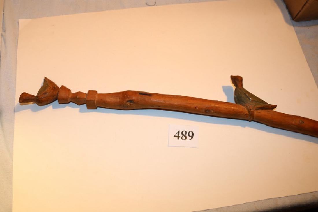 35 ½” Carved Bird Walking Stick (1 of 3)