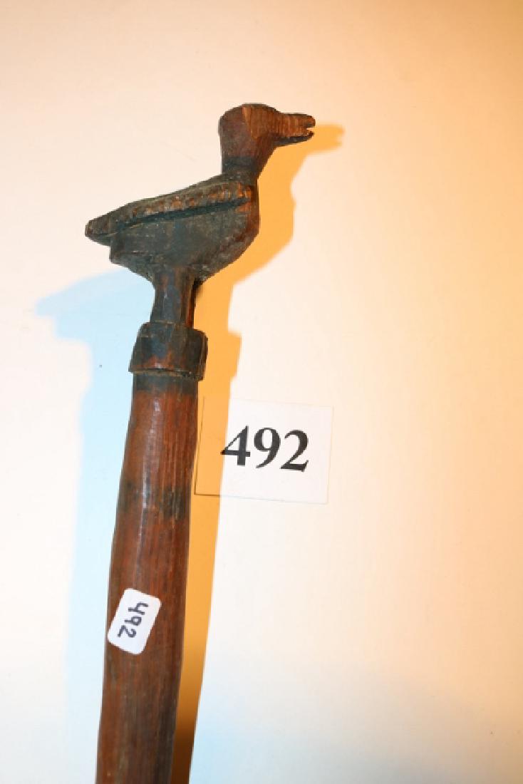 30” Carved Wood Walking Stick (1 of 2)