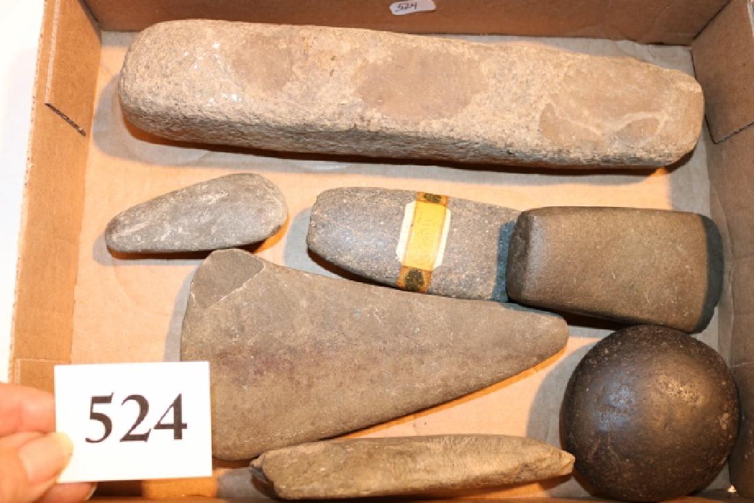 7 Stone Tools, Celts, Hammerstone (1 of 1)