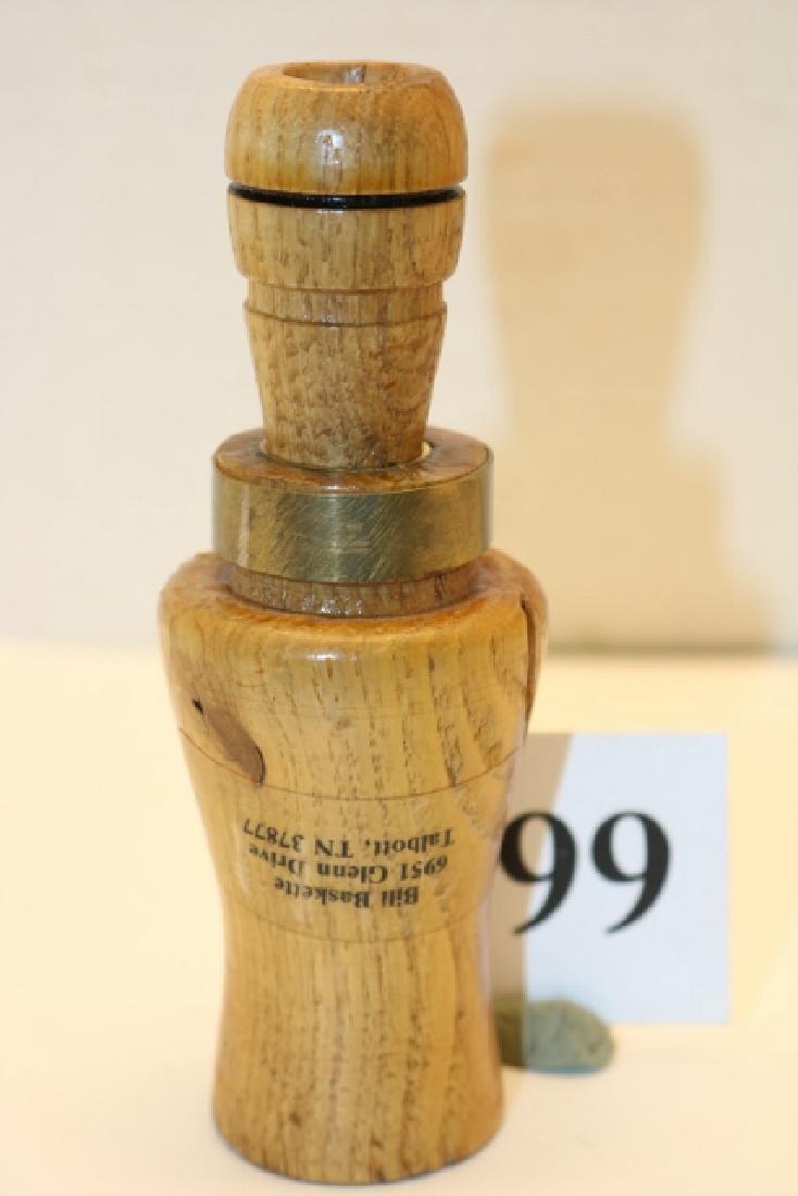 "Bill Baskette, Talbot, TN" 4 7/8" oak barrel/stopper (1 of 2)