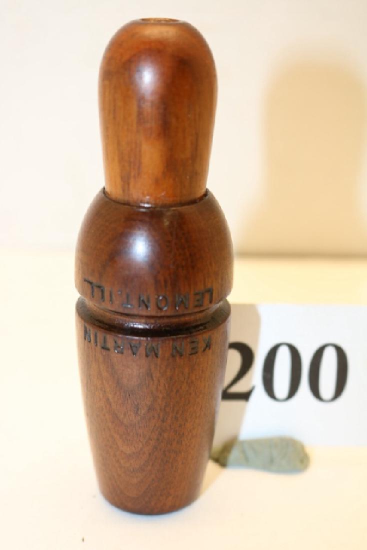 "Ken Martin, Lemont, ILL. Duck call (1 of 2)