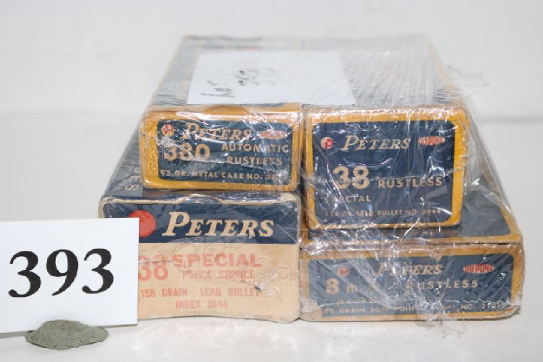 4 vintage Peters metallic cartridge boxes (1 of 3)