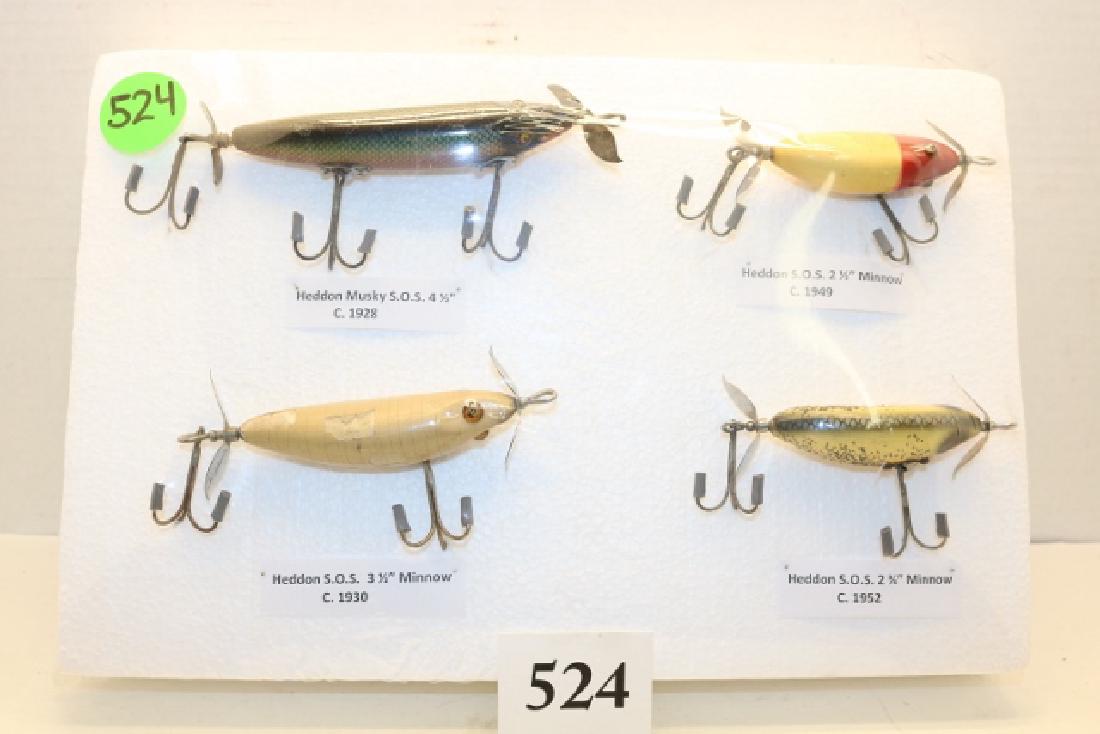 Heddon lot of 4 "SOS" Minnow (1 of 5)