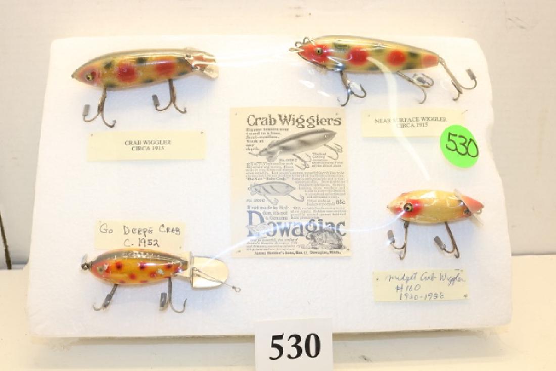 Lot of 4 Heddon Crab Wigglers (1 of 5)
