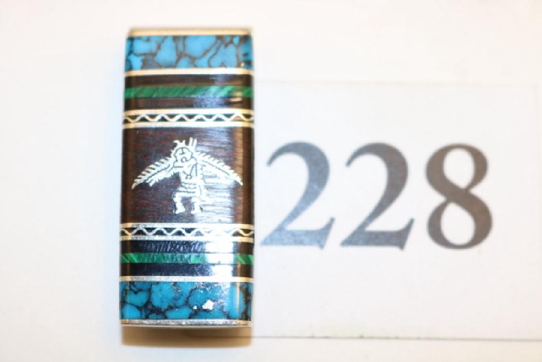 Zuni Inlay with gold money clip (1 of 2)