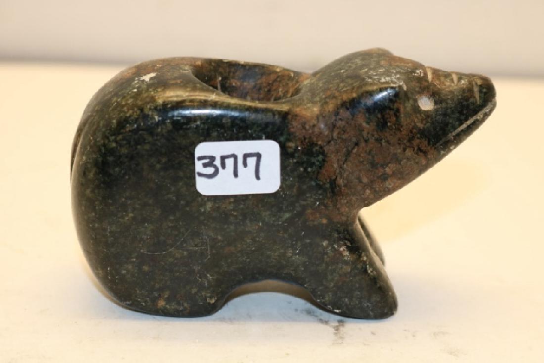 Steatite Polished Effigy Pipe (1 of 1)