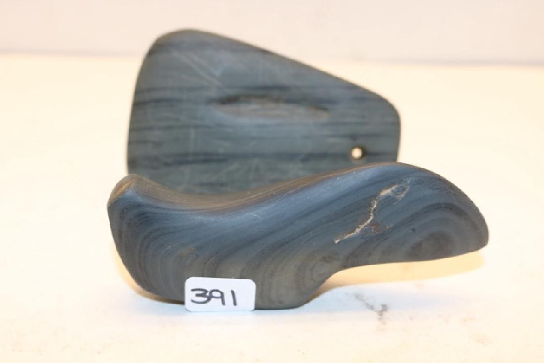 2 Banded Slate Birdstone (1 of 2)