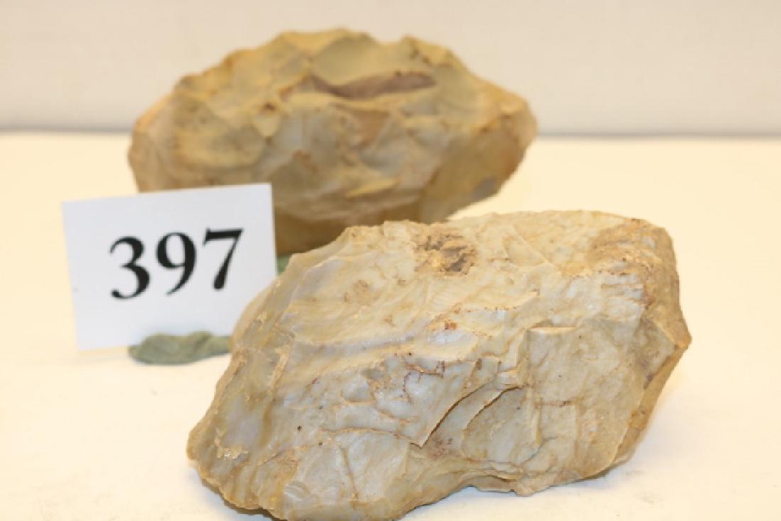 2 Flint Fist Axes Neolithic (1 of 1)