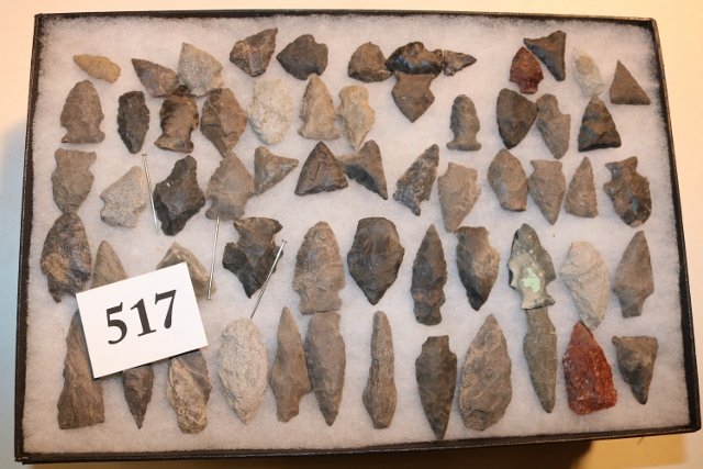 Frame with 60 Flint Points (1 of 1)