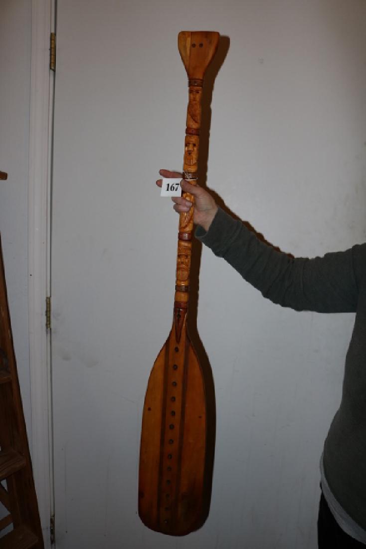North West Coast Carved Paddle (1 of 3)