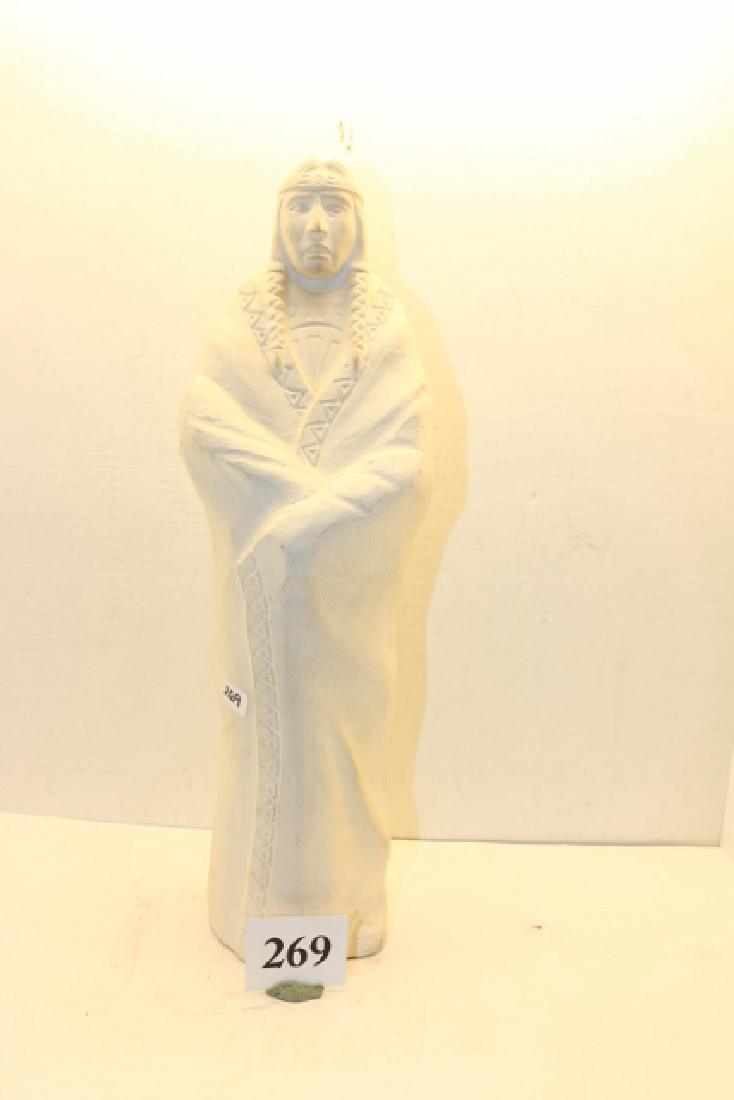 White Ceramic Indian Figure (1 of 2)