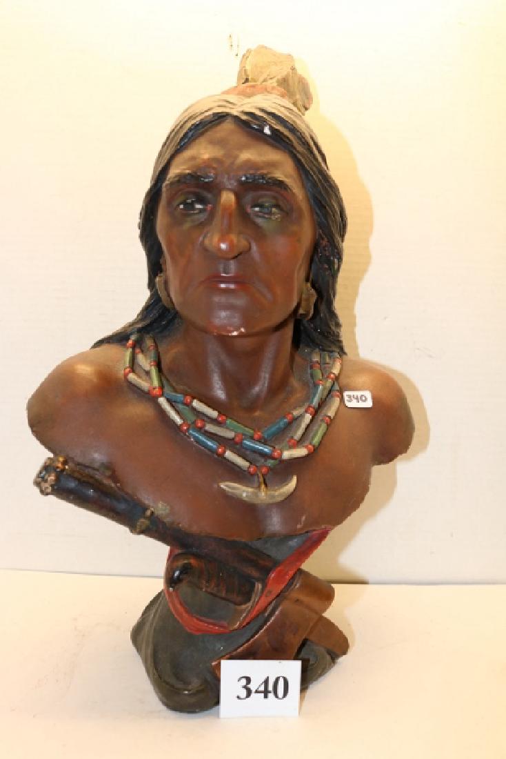 Plaster Indian Bust (1 of 3)