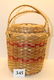 Polychrome Plated Handled Basket