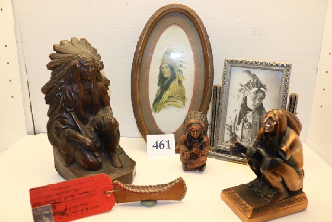 6 Assorted Indian Items: Figures, Prints (1 of 1)