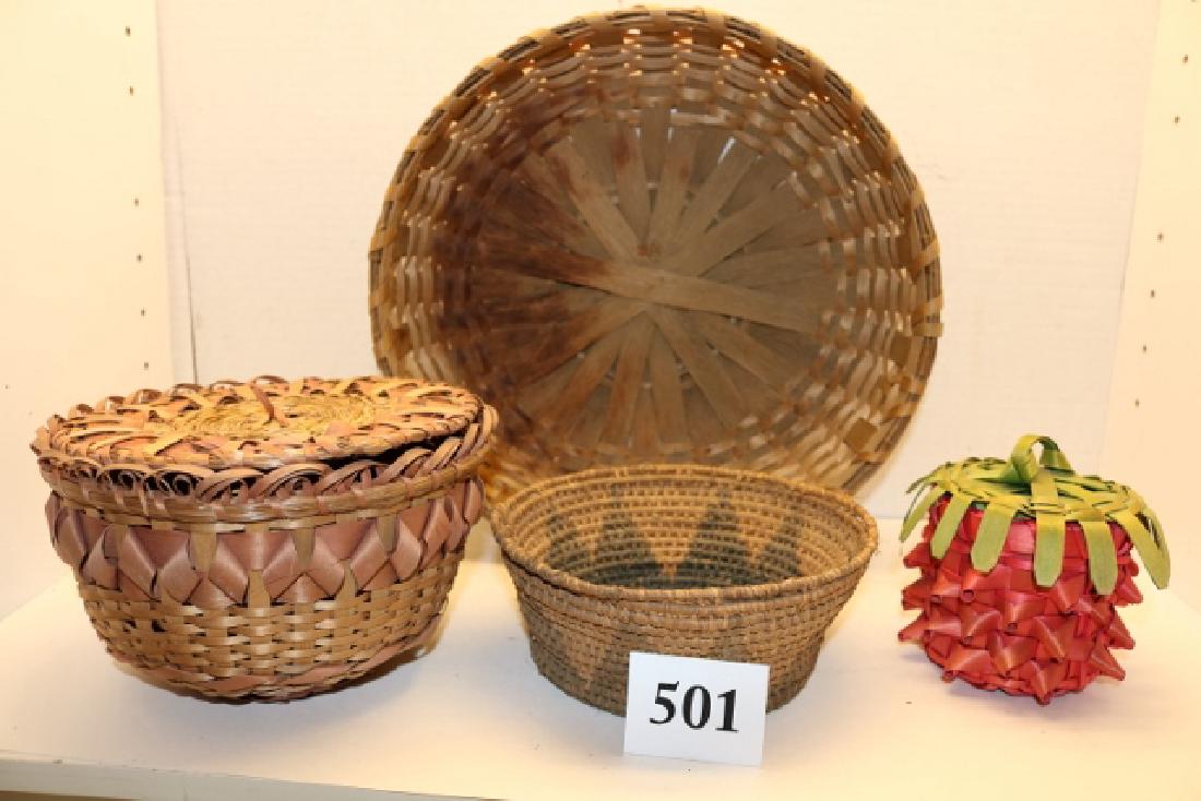 4 Assorted Indian Baskets (1 of 1)