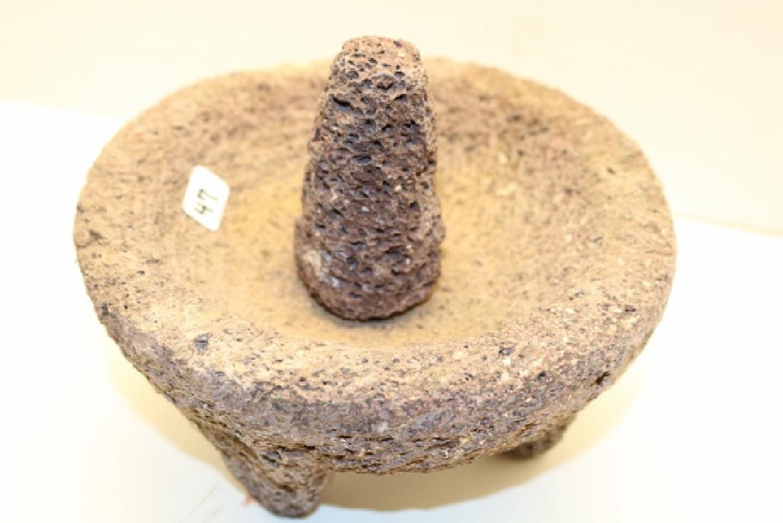 Stone Metate with Mono: Stone Metate with Mono, New Mexico