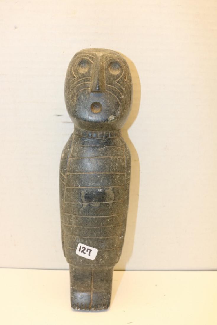 Stone Standing Figure: 9" Stone Standing Figure, Steatite, Russell's Cave Alabama, age uncertain