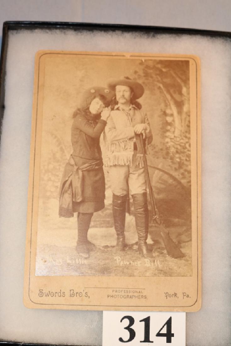 Studio Photo of Mae Lillie and Pawnee Bill Performers: Original Studio Photo of Mae Lillie and Pawnee Bill Performers in the Buffalo Bill Wild West Show