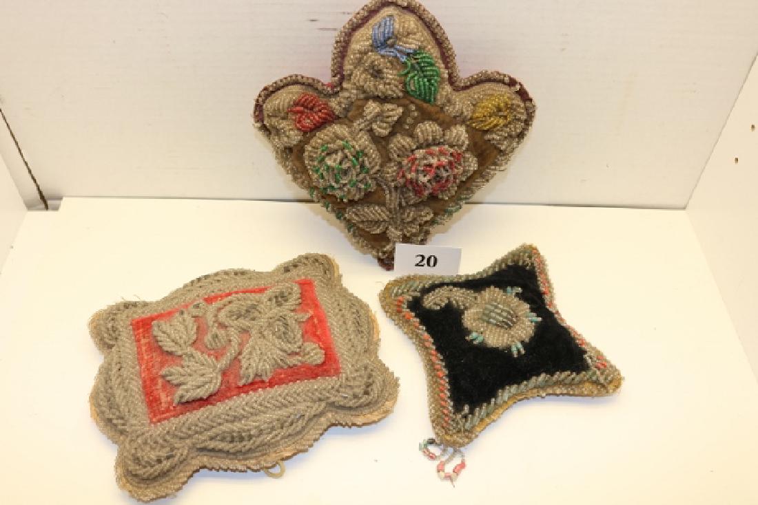 3 Beaded Iroquois Pillows (1 of 2)