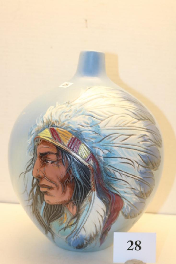 Hand Painted Indian Jar (1 of 2)