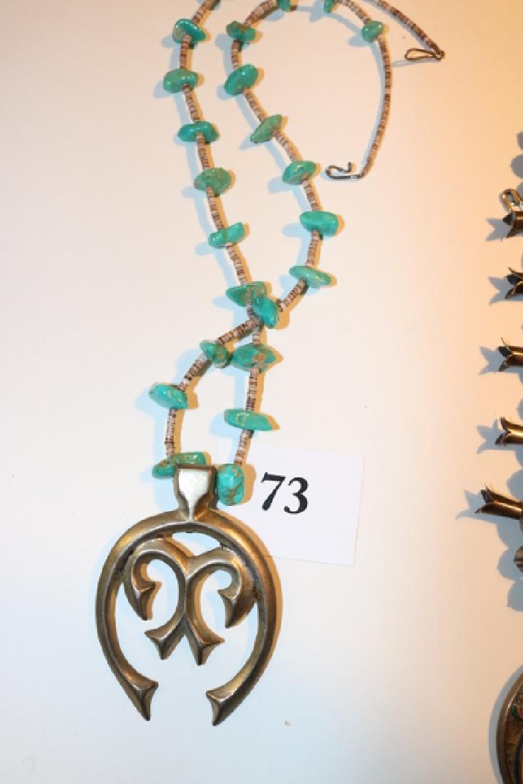 Turquoise Nugget Necklace (1 of 2)