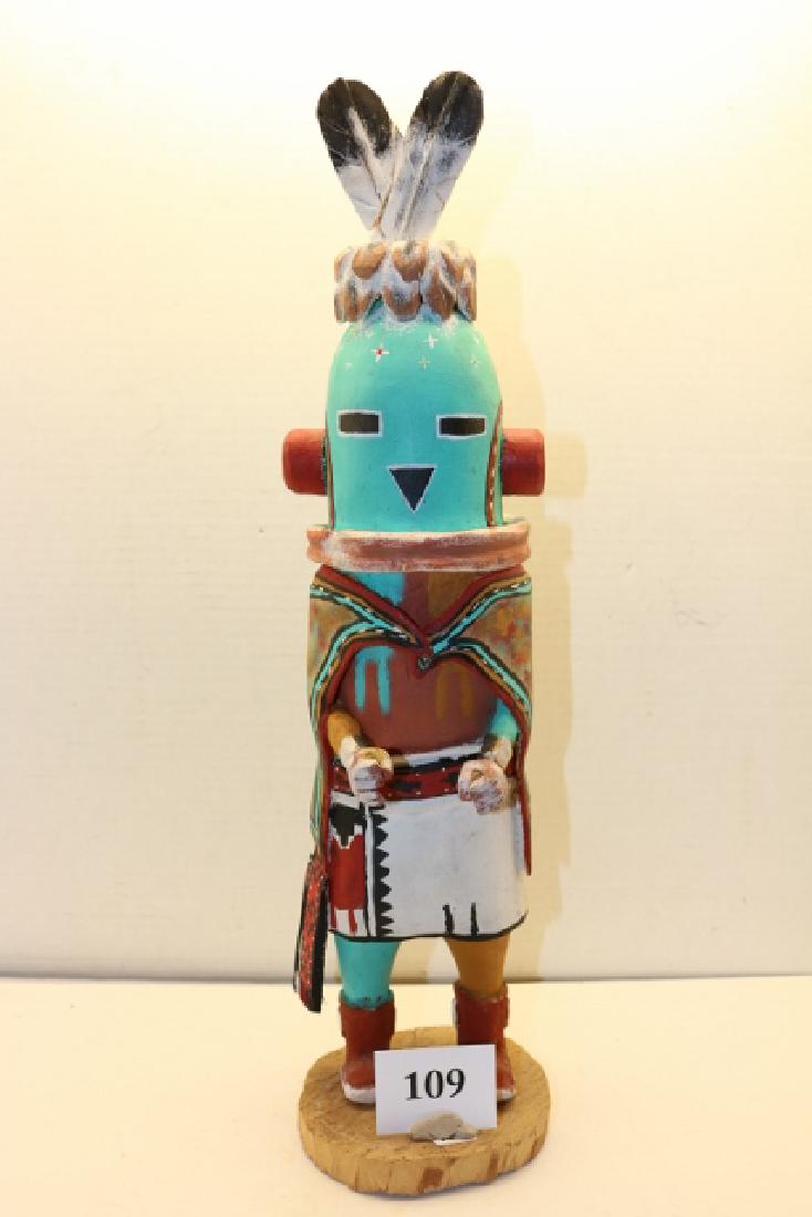 17” Hopi Katsina: 17” Hopi Katsina – missing wand and damaged feather