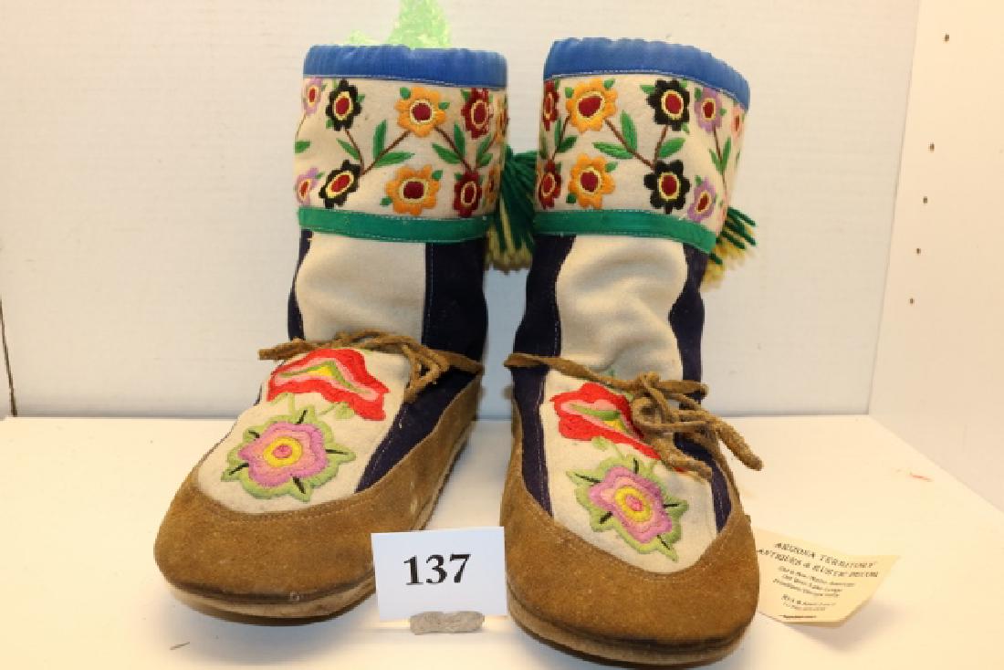 Athabascan Alaska Moose hair Moccasins (1 of 3)