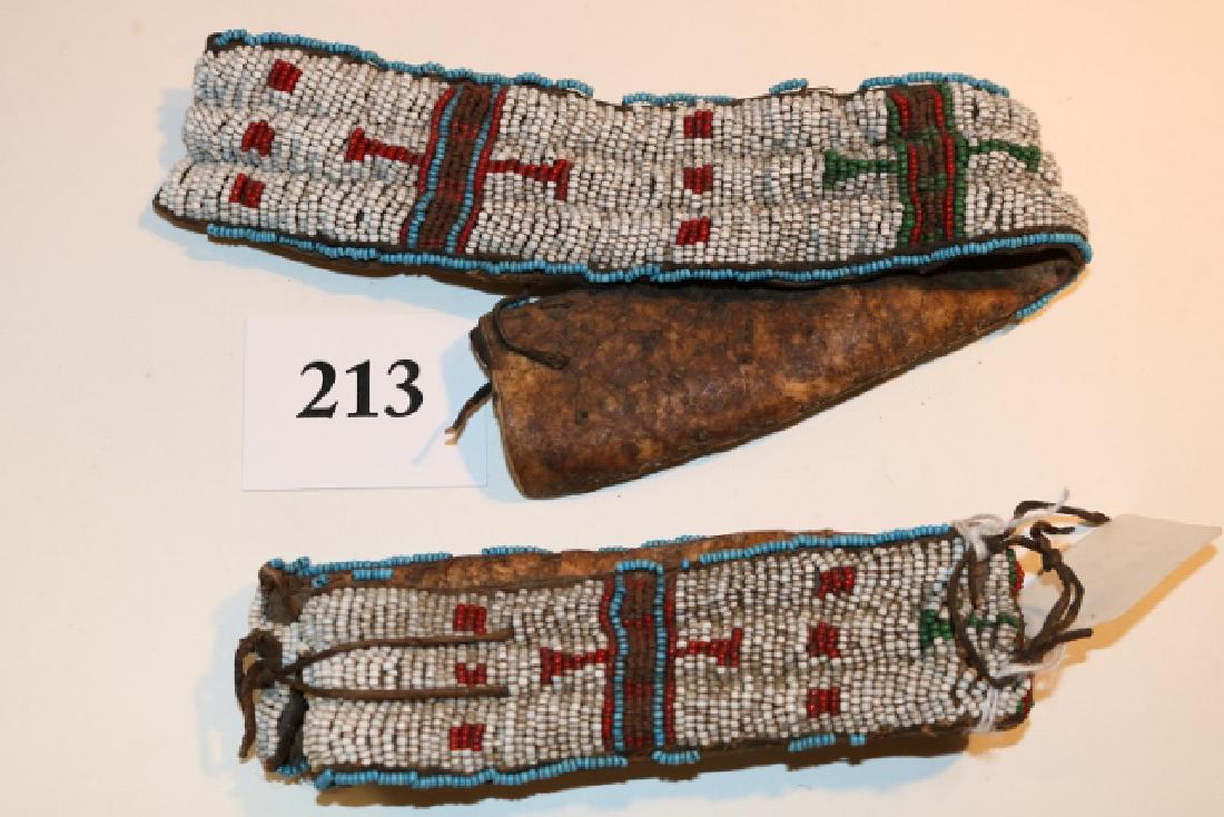 Pair Beaded Sioux Garters (1 of 3)