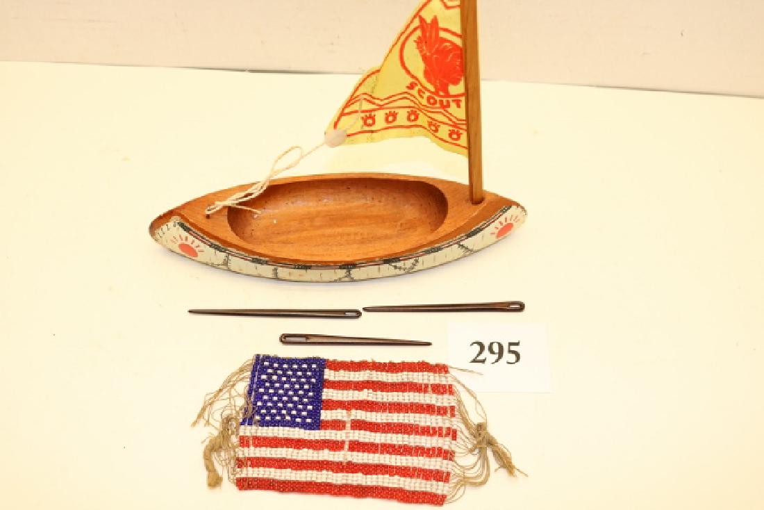 Sail Boat, Beaded Flag (1 of 1)