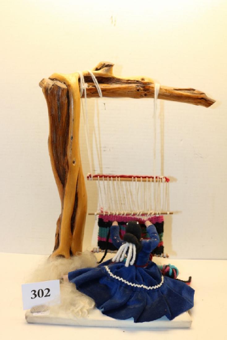 Navajo Weaving Display with doll (1 of 2)