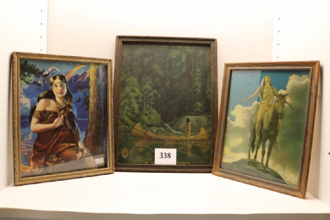 3 Framed Indian Prints (1 of 1)