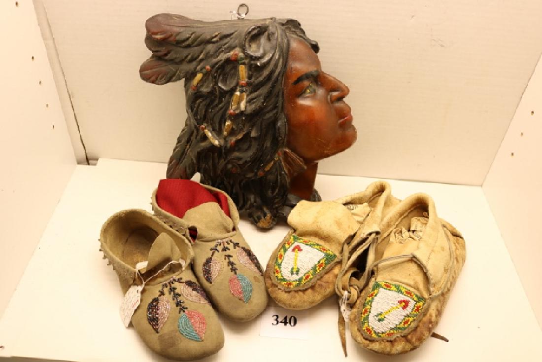 Plaster Indian Plaque (1 of 3)