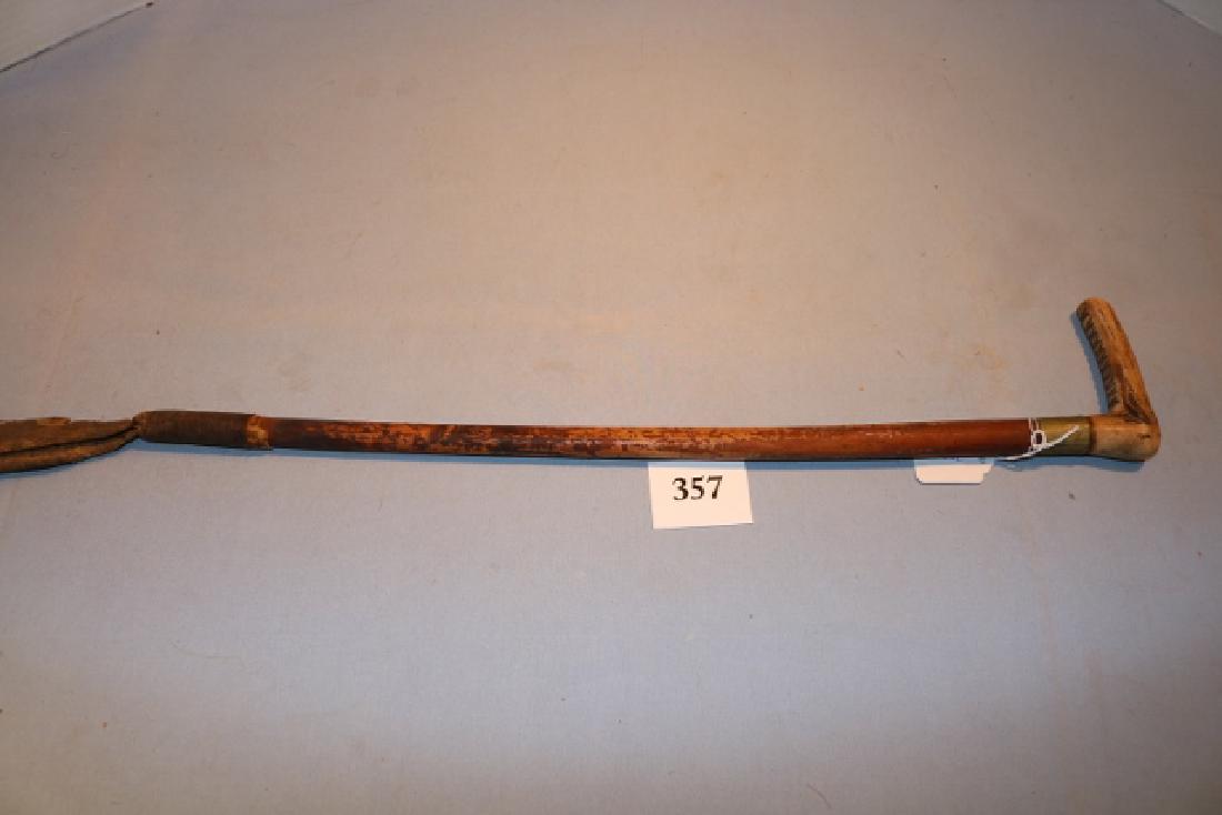 Wood/Bone Handle Hide Quirt (1 of 3)