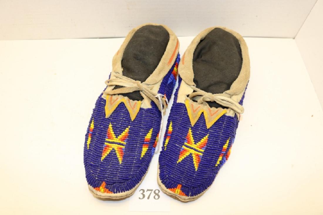 Pair Man’s Beaded Moccasins (1 of 2)